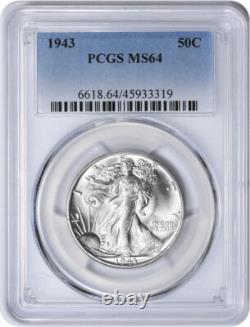 1943 Walking Liberty Silver Half Dollar MS64 PCGS 1943 Walking Liberty Silver Half Dollar MS64 PCGS