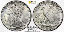 1943 Walking Liberty Silver Half Dollar PCGS MS 66+ Gold Shield