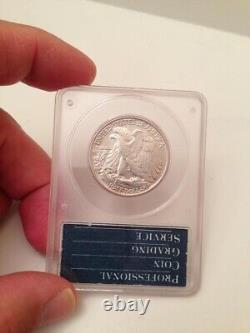 1943 Walking Liberty Silver Half Dollar PCGS Rattler AU55 Super Rare AU Rat