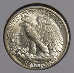 1943-d Walking Liberty Half Dollar- Gem Bu Gem Brilliantly Uncirculated