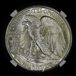1943-d Walking Liberty Half Dollar? Ngc Ms-66? Coin Uncirculated 001? Trusted
