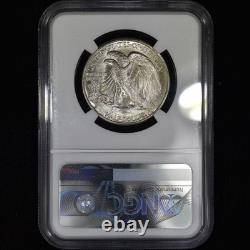 1943-d Walking Liberty Half Dollar? Ngc Ms-66? Coin Uncirculated 001? Trusted