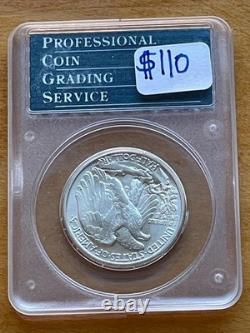 1944 50¢ Walking Liberty Half Dollar PCGS MS64 Old Green Rattler FREE SHIPPING