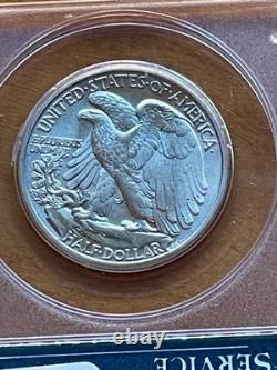 1944 50¢ Walking Liberty Half Dollar PCGS MS64 Old Green Rattler FREE SHIPPING