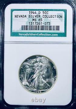 1944-D Liberty Walking Half Dollar NGC MS-65 Nevada Silver Collection