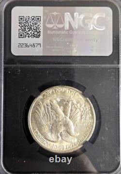 1944-D Silver WALKING LIBERTY Half Dollar NGCX 9.5 NGC MS 65