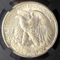 1944-D Silver WALKING LIBERTY Half Dollar NGCX 9.5 NGC MS 65