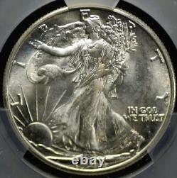 1944 D Walking Liberty Half Dollar Cac Ms 63 Frosted Silver Satin Well Struck