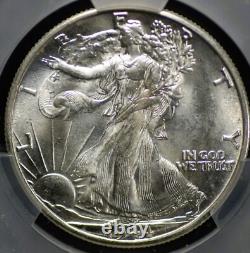 1944 D Walking Liberty Half Dollar Cac Ms 63 Frosted Silver Satin Well Struck