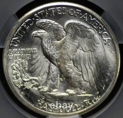 1944 D Walking Liberty Half Dollar Cac Ms 63 Frosted Silver Satin Well Struck