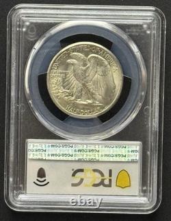 1944-D Walking Liberty Half Dollar PCGS MS64 Attractive Luster 90% Silver