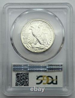 1944-D Walking Liberty Half Dollar, PCGS MS66, Gem+ Lustrous Silver 50C