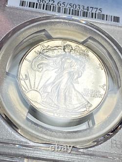1944-D Walking Liberty Half Dollar PCGS MS-65 Nice Blast White Coin Flashy