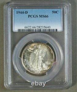 1944-D Walking Liberty Silver Half Dollar PCGS Certified MS 66 US Coin #4769