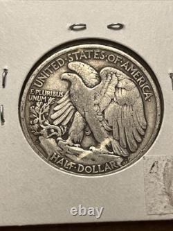 1944 D silver walking liberty half dollar coin