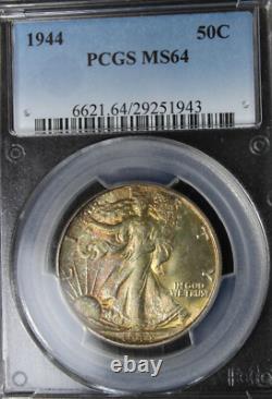 1944 MS64 Walking Liberty Half Dollar, PCGS 29251943