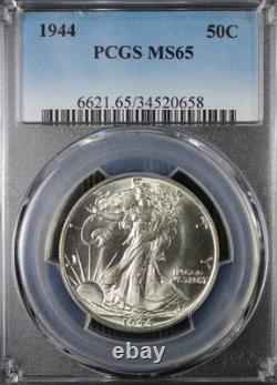 1944 MS65 Walking Liberty Half Dollar, PCGS 34520658