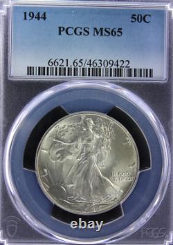 1944 MS65 Walking Liberty Half Dollar, PCGS 46309422