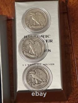 1944 P S Walking Liberty Half Dollars in box 1.1 troy oz silver US Silver