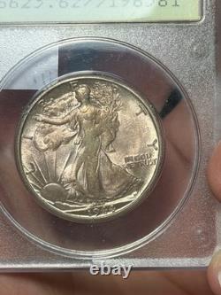 1944-S PCGS MS62 CAC Rattler Walking Liberty Half Old Green Holder
