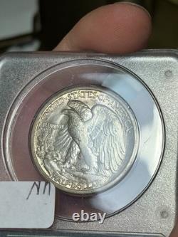 1944-S PCGS MS62 CAC Rattler Walking Liberty Half Old Green Holder