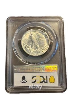 1944-S Walking Liberty Half Dollar Coin Graded PCGS MS65- Blast White Beauty