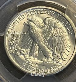1944-S Walking Liberty Half Dollar Coin Graded PCGS MS65- Blast White Beauty