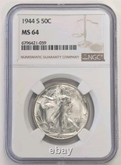 1944-S Walking Liberty Half Dollar NGC MS64 #Z322