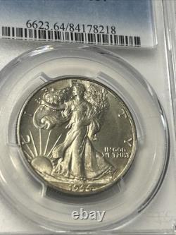 1944-S Walking Liberty Half Dollar PCGS MS64 Amazing Strike