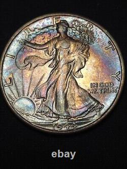 1944 S Walking Liberty Half Monster Tone