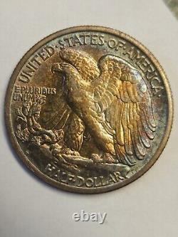 1944 S Walking Liberty Half Monster Tone