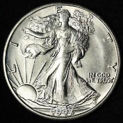 1944-S Walking Liberty Silver Half Dollar GEM BU UNCIRCULATED MS E338 ZMY