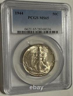1944 WALKING LIBERTY Half Dollar Coin PCGS MS65 50C