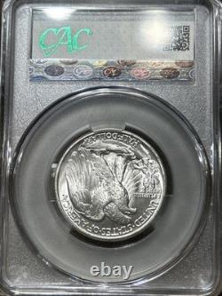 1944 Walking Liberty Half Dollar Cacg Ms63 Lustrous White With Nice Mint Bloom