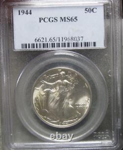 1944 Walking Liberty Half Dollar Silver - MS-65 PCGS Graded Coin - #478B