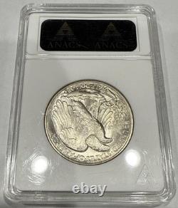 1944 Walking Liberty Half Soapbox Holder ANACS MS64 Blast White BU Uncirculated