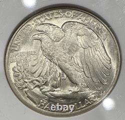 1944 Walking Liberty Half Soapbox Holder ANACS MS64 Blast White BU Uncirculated