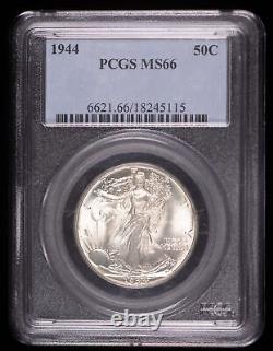 1944 Walking Liberty Silver Half Dollar Coin Pcgs Ms66