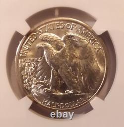 1944-d Ngc Ms66+ Plus Walking Liberty Half Dollar Superb Mint State