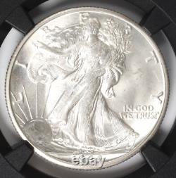 1944-d Silver Walking Liberty Half Dollar Ngcx 9.5 Ngc Ms 65