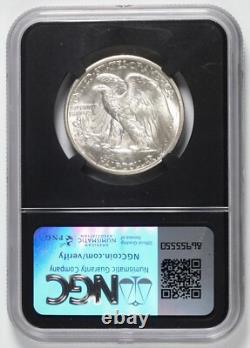 1944-d Silver Walking Liberty Half Dollar Ngcx 9.5 Ngc Ms 65