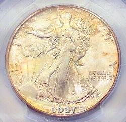 1944-s 50c Ms65 Pcgs Walking Liberty Half Dollar! Attractive Toning