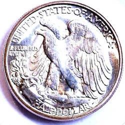 1944-s 50c Walking Liberty Pcgs Ms-63 Silver Half Dollar Pcgs Ogh Beauty