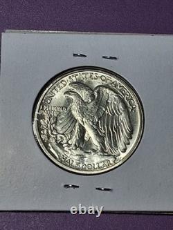 1944-s Walking Liberty Half Dollar. Ms/ Bu/ Choice Almost Gem. ++++