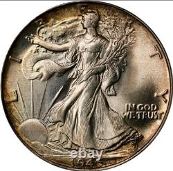 1945 50C Liberty Walking (Walking Liberty) 50 Cent Half Dollar PCGS 67+ CAC