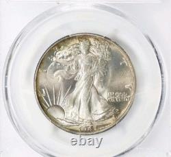 1945 50C Liberty Walking (Walking Liberty) 50 Cent Half Dollar PCGS 67+ CAC