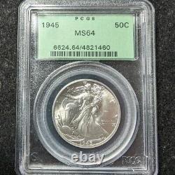 1945 50c Walking Liberty Half Dollar PCGS MS64 4821460