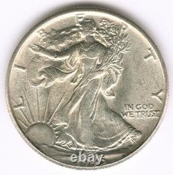 1945 50c Walking Liberty Silver Half Dollar Choice BU Great Details Mint Luster