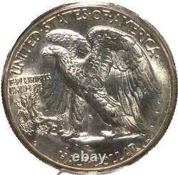 1945-D Denver MS66+ PLUS PCGS Walking Liberty Half Dollar Silver 50 Cent Coin