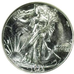 1945-D Liberty Walking Half Dollar NGC MS-65 Mint State 65